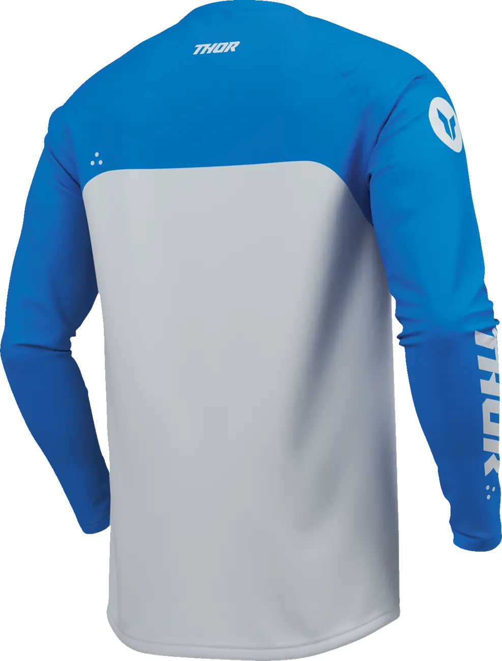Tricou atv/cross Thor Ridemode Menace, culoare gri/albastru, marime 2XL [3]