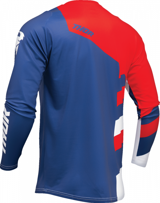 Tricou atv/cross Thor Sector Checker, culoare bleumarin/rosu, marime 4XL [2]
