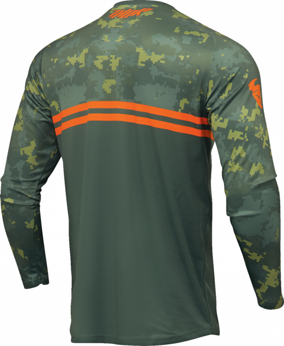 Tricou atv/cross Thor Sector Digi Camo, culoare verde/camo, marime XL [2]