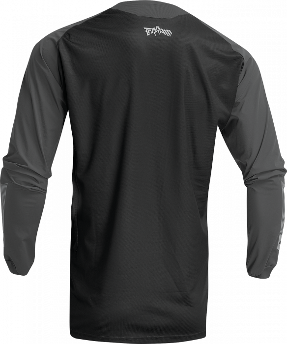 Tricou atv/cross Thor Terrain, culoare negru/gri, marime XL [2]