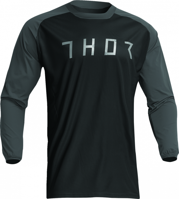 Tricou atv cross Thor Terrain, culoare negru gri, marime 2XL