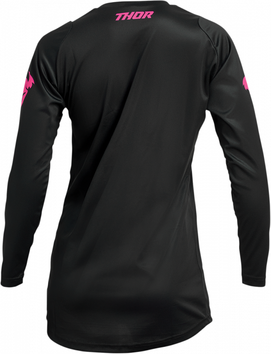 Tricou dama atv/cross Thor Sector Minimal, culoare negru/roz, marime XS [2]
