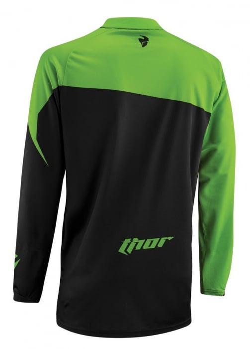 Tricou motocross copii Thor Phase Tilt culoare verde negru marime L