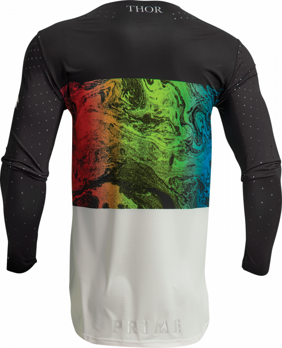 Tricou motocross/enduro Thor Prime Melter, culoare negru/alb, marime L [2]