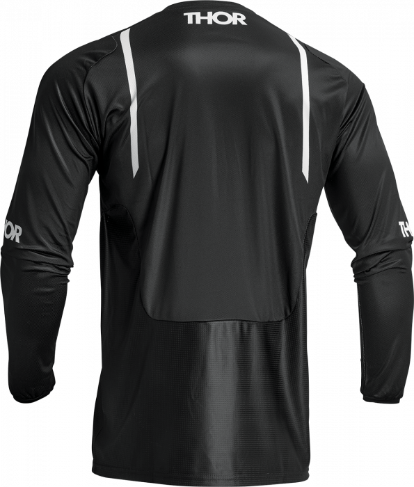 Tricou motocross/enduro Thor Pulse Mono, culoare negru/alb, marime S [2]