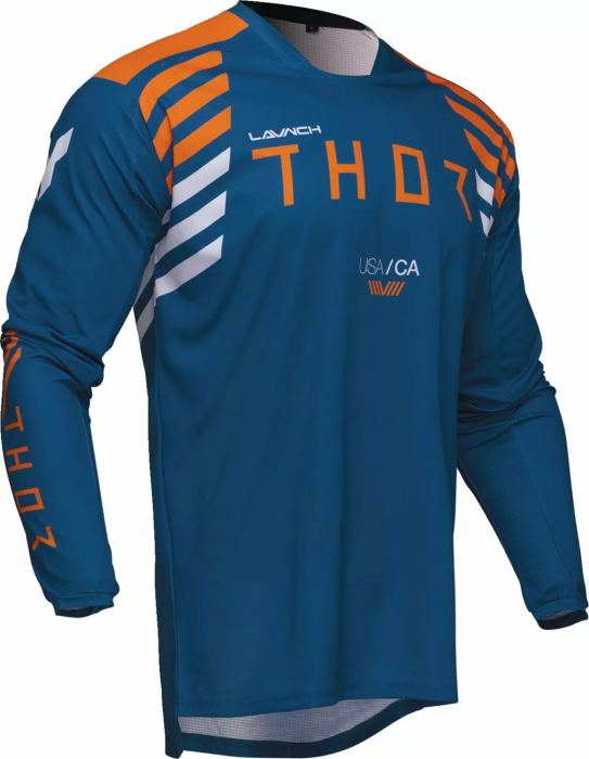 Tricou Thor LaunchMode Zone, culoare albastru/portocaliu, marime S [2]