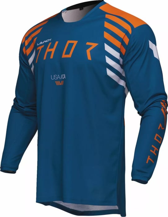 Tricou Thor LaunchMode Zone, culoare albastru portocaliu, marime L