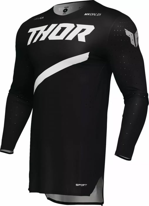 Tricou Thor SportMode Brave, culoare negru alb, marime 3XL