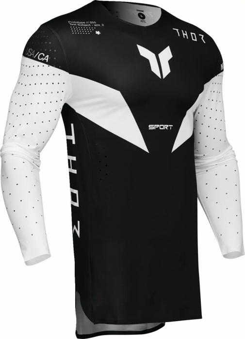 Tricou Thor SportMode Strike, culoare negru/alb, marime L [2]