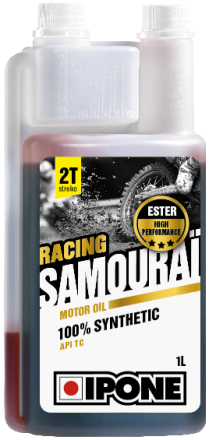 Ulei moto 2T Ipone Samourai Racing 100% Sintetic  ESTER - API TC, 4L