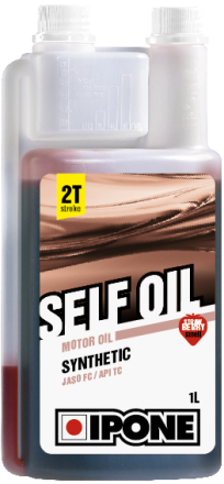 Ulei moto 2T Ipone Self Oil Sintetic Fraise - JASO FC - API TC, 1L