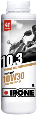 Ulei moto 4T Ipone 10.3 (10W30) Sintetic - JASO MA2 - API SL, 1L