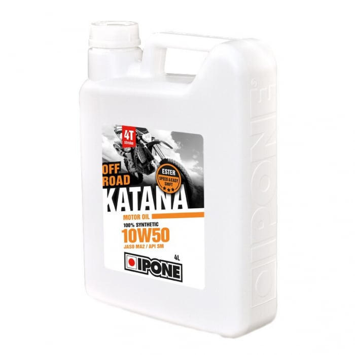 Ulei moto 4T Ipone Katana Off Road 10W50 100% Sintetic ESTER - JASO MA2 - API SM, 4L