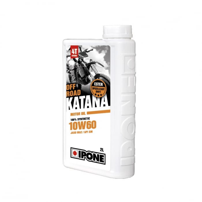 Ulei moto 4T Ipone Katana Off Road 10W60 100% Sintetic ESTER - JASO MA2 - API SM, 2L