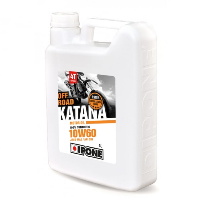 Ulei moto 4T Ipone Katana Off Road 10W60 100% Sintetic ESTER - JASO MA2 - API SM, 4L