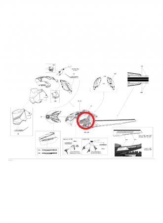 Ski-Doo - Abtibild X dreapta, Ski-Doo Summit X 800RM 2013