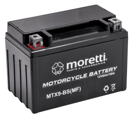 Electrica & Lumini - Acumulator Moretti AGM (Gel) MTX9-BS, 12v, 8ah