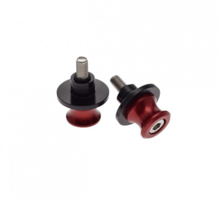 Standere - Adaptor pentru bascula moto, stender cu gheare, filet M8x1.25, culoare rosu