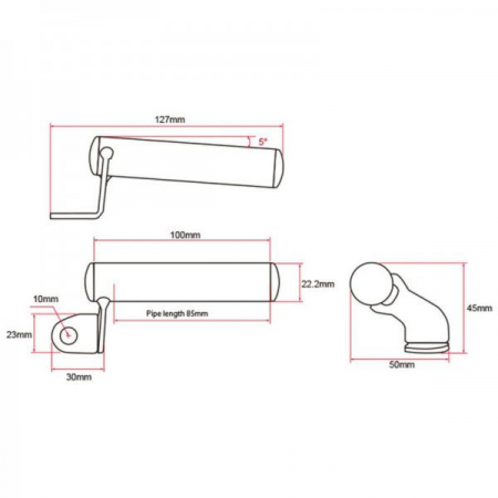 Adaptor prindere accesorii pe ghidon pentru moto/atv [2]