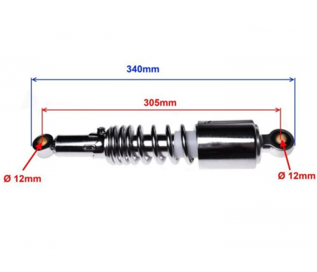 Set 2 amortizoare POWER FORCE, pentru SUZUKI GN 125 [1]