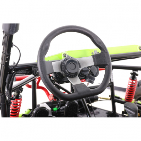 Asix Buggy 125cc, roti 7 inch, 3+1 viteze, culoare lime/negru [8]