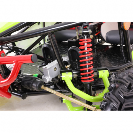 Asix Buggy 125cc, roti 7 inch, 3+1 viteze, culoare lime/negru [14]