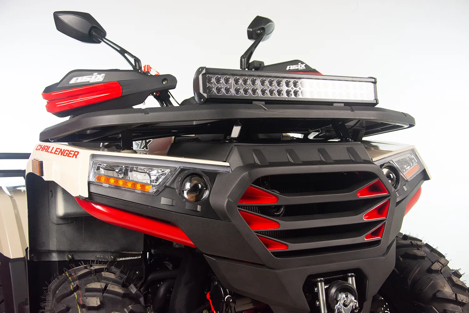 ATV Asix Challenger 300cc, roti 12 inch, 2+1 viteze, culoare crem/rosu, inregistrabil T3B [7]