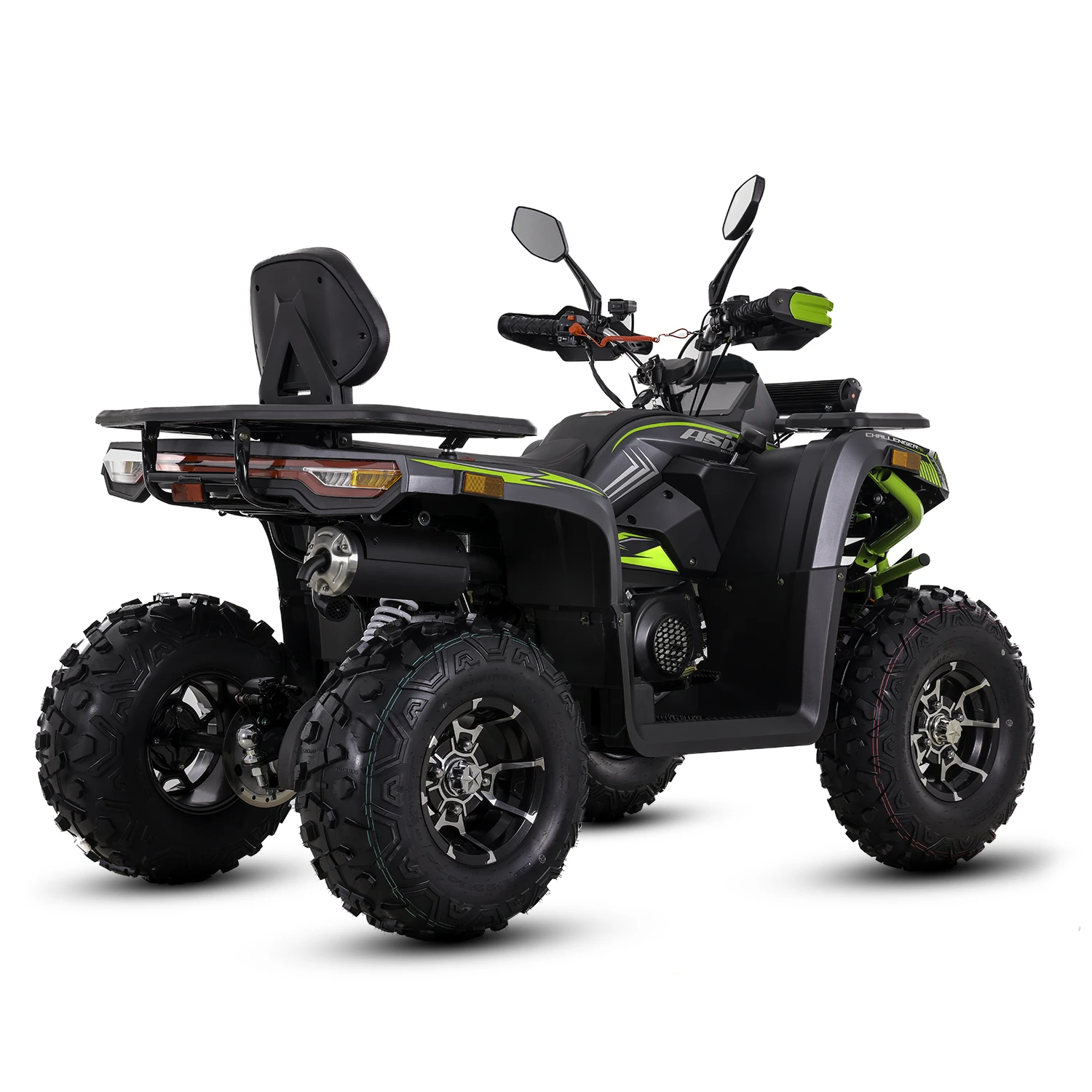 ATV Asix Challenger T3B 250cc, roti 10 inch, 1+1 viteze, cu injectie, culoare negru/verde [4]