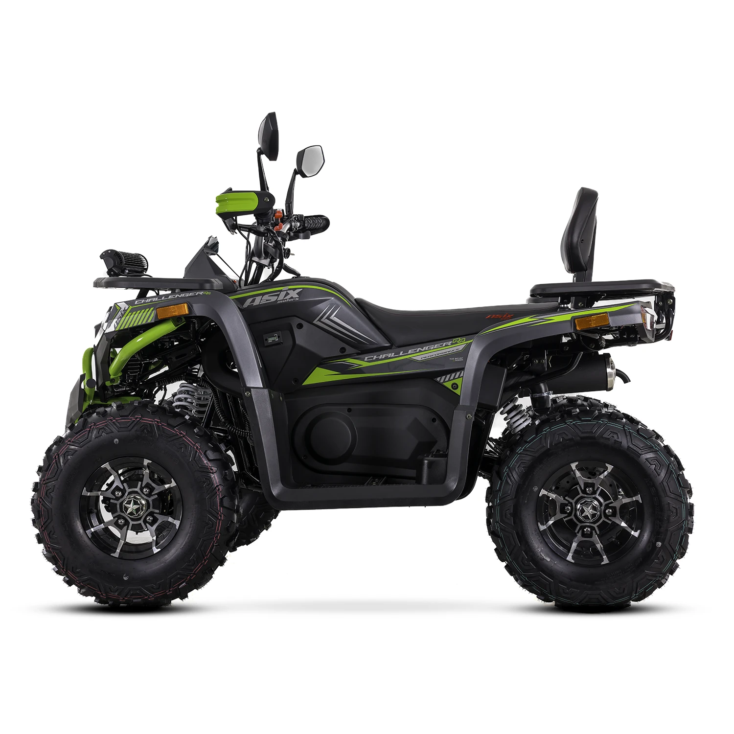 ATV Asix Challenger T3B 250cc, roti 10 inch, 1+1 viteze, cu injectie, culoare negru/verde [2]