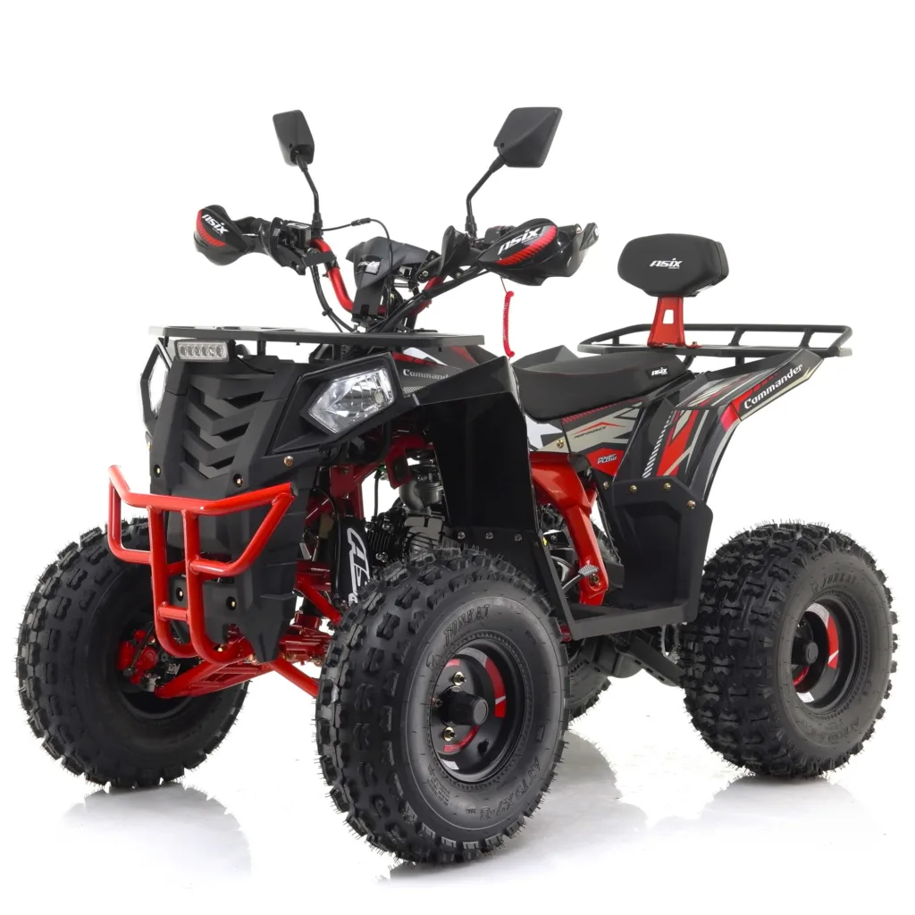 ATV Asix Comander 125cc, roti 8", 1+1 viteze, culoare negru/rosu [1]