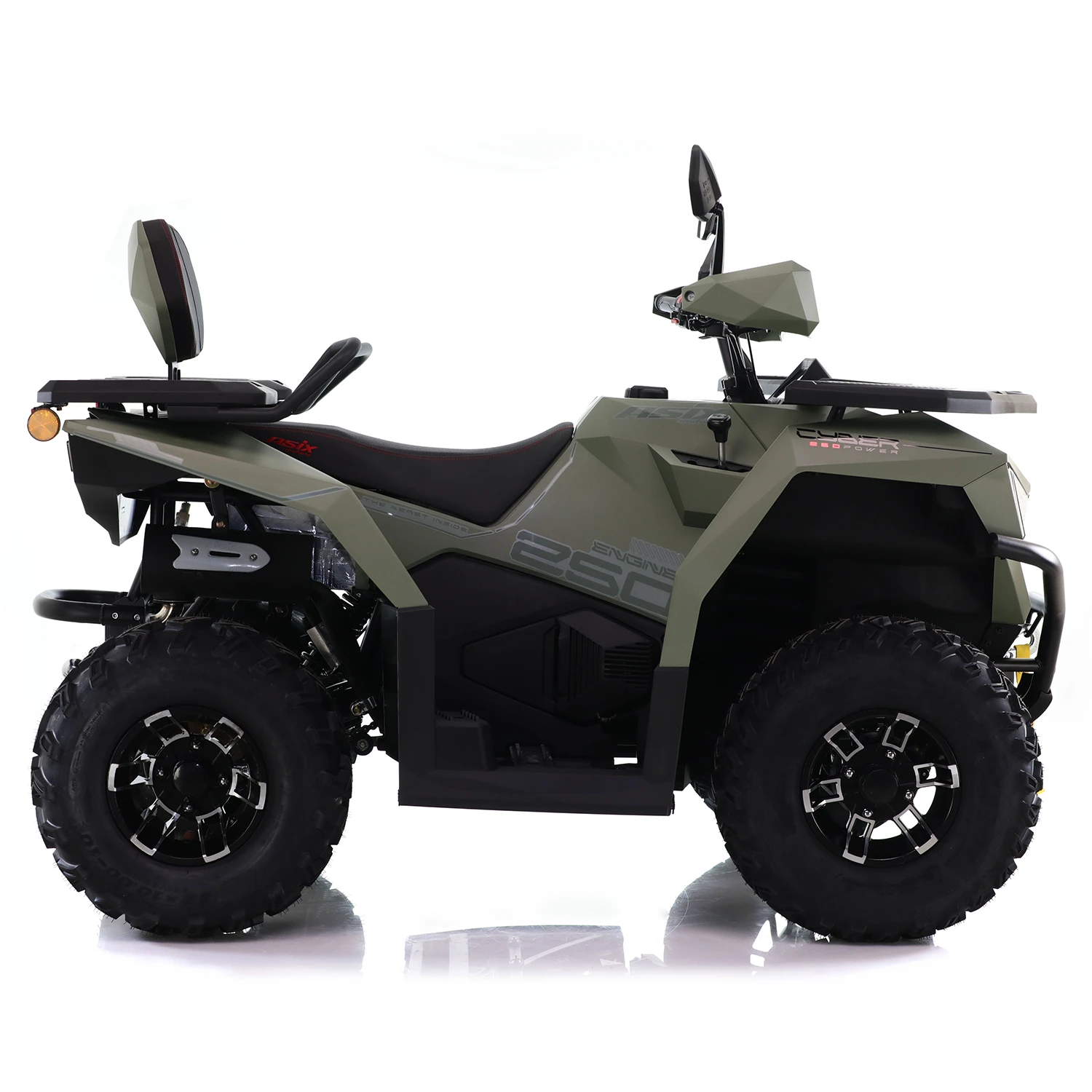 ATV Asix Cyber T3B 250cc, roti 10 inch, jante din aluminiu, 1+1 viteze, cu servodirectie, culoare verde [4]