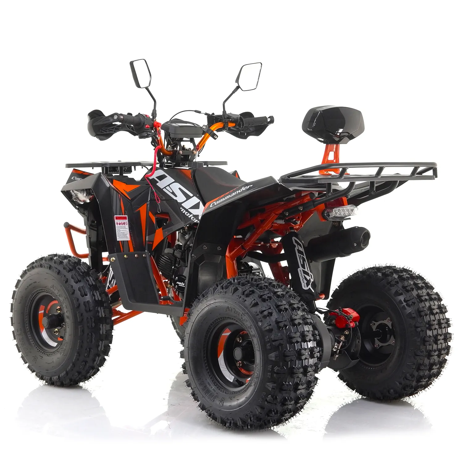ATV Asix Comander 125cc, roti 8", 1+1 viteze, culoare negru/portocaliu [2]