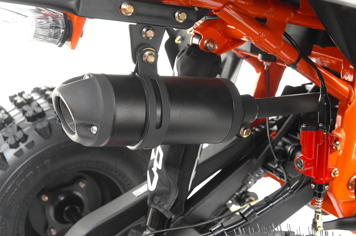 ATV Asix Comander 125cc, roti 8", 1+1 viteze, culoare negru/portocaliu [19]