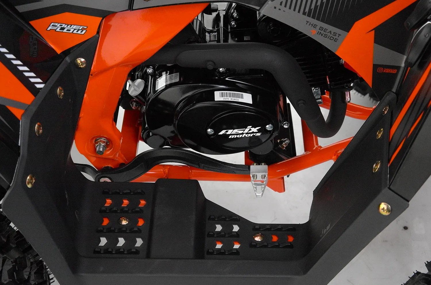 ATV Asix Comander 125cc, roti 8", 1+1 viteze, culoare negru/portocaliu [7]
