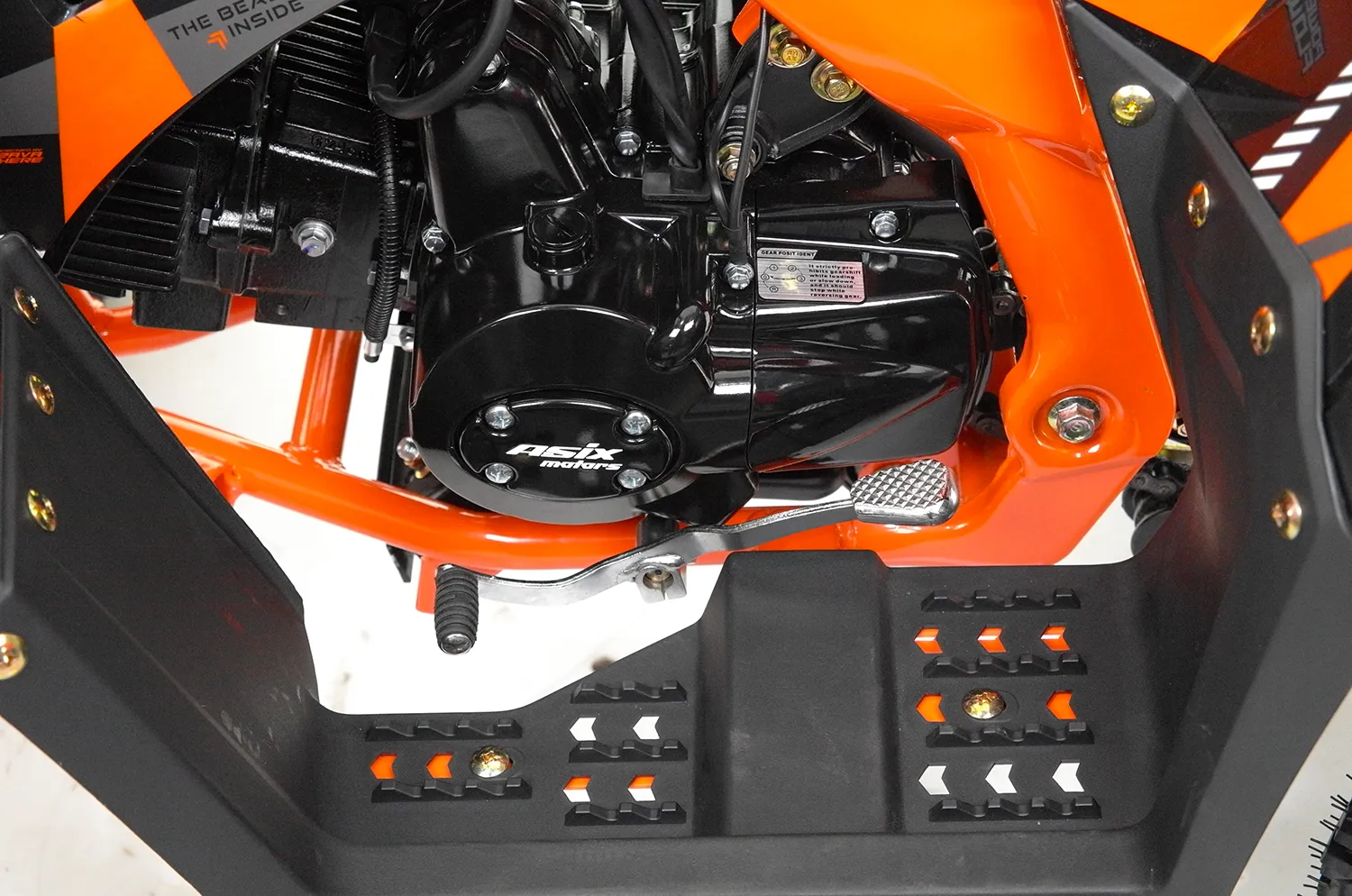 ATV Asix Comander 125cc, roti 8", 1+1 viteze, culoare negru/portocaliu [9]