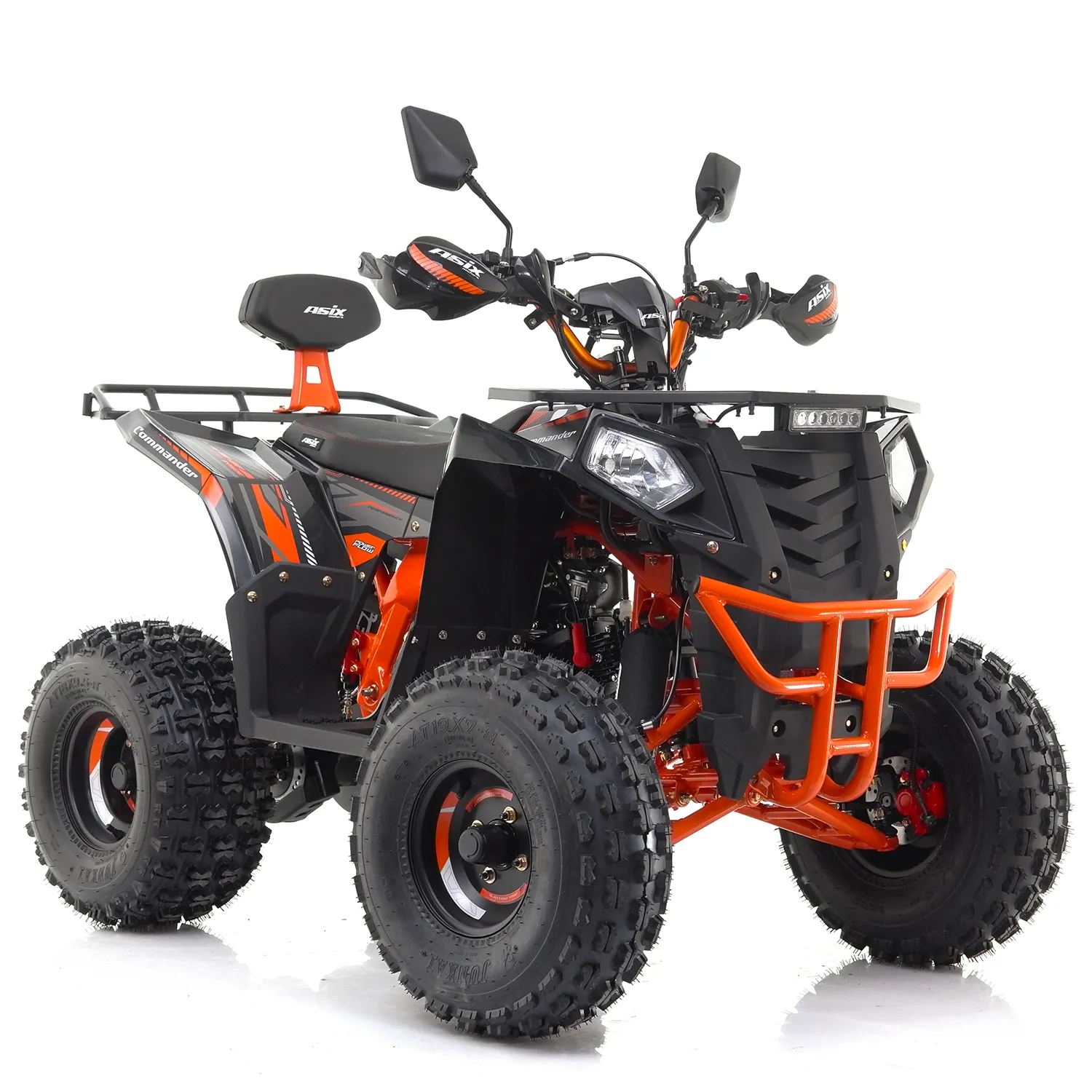 ATV Asix Comander 125cc, roti 8", 1+1 viteze, culoare negru/portocaliu [5]