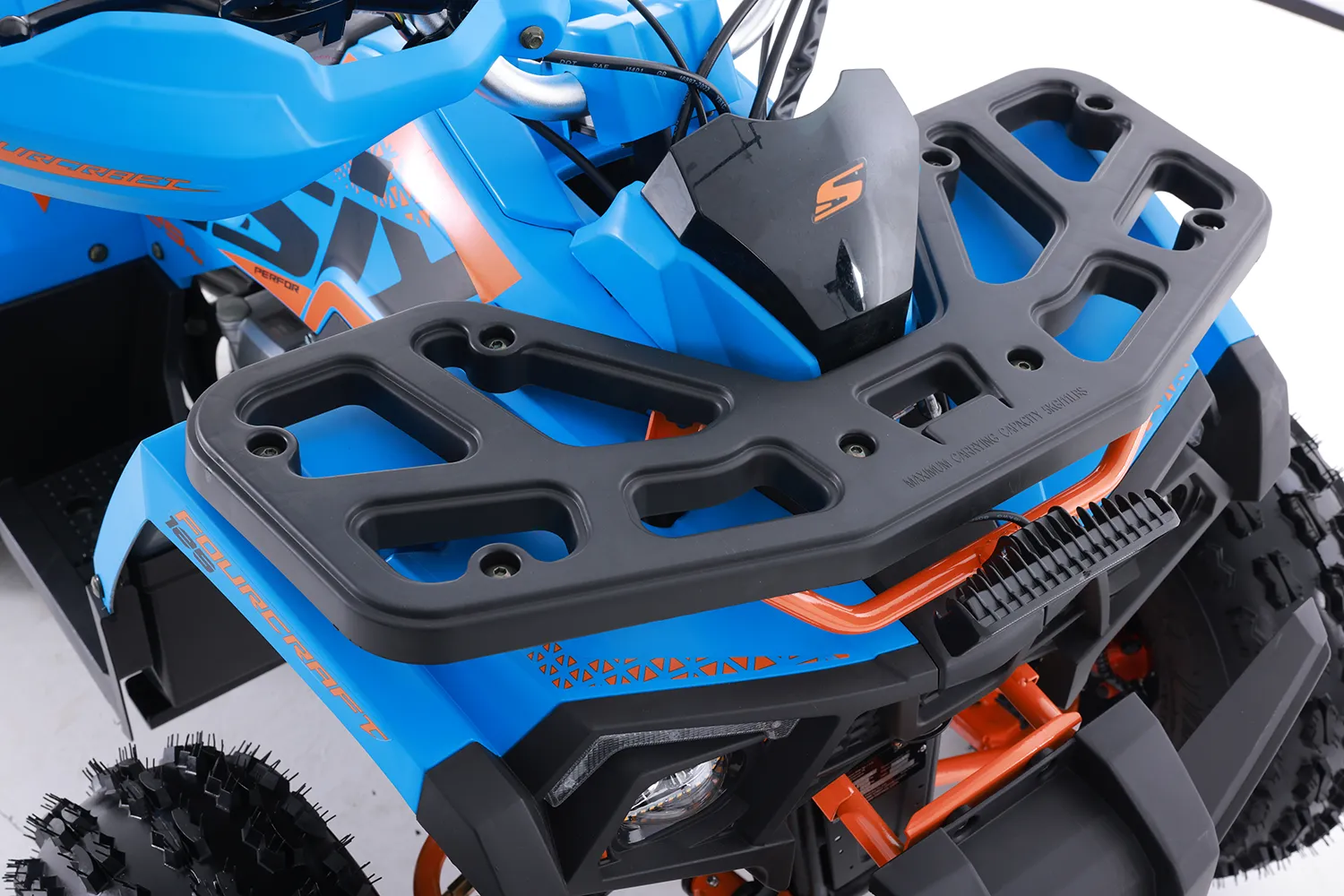 ATV Asix Fourcraft 125cc, A1, roti 8", jante din aluminiu, 3+1 viteze, culoare albastru/portocaliu [15]