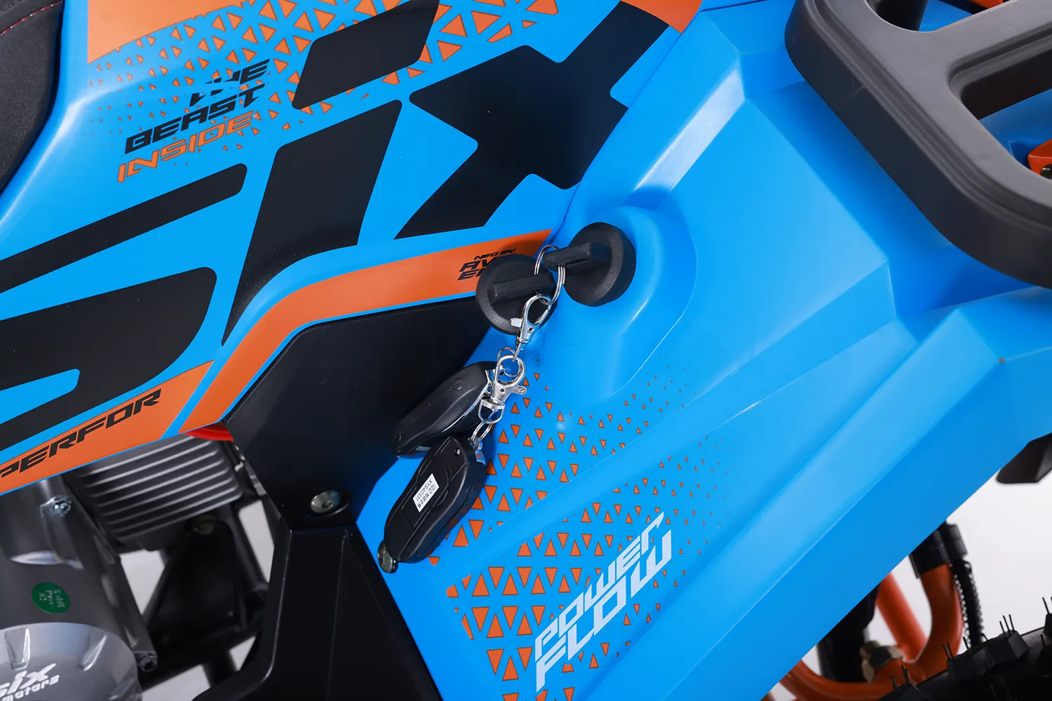 ATV Asix Fourcraft 125cc, A1, roti 8", jante din aluminiu, 3+1 viteze, culoare gri/lime [13]