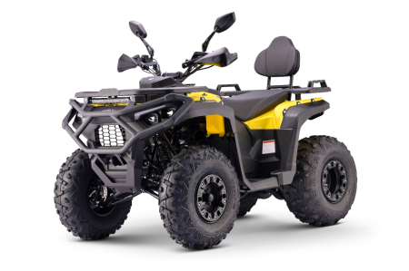 Motociclete & ATV - ATV Asix Gladiator 200cc, roti 10inch, 1+1 Viteze, galben-gri