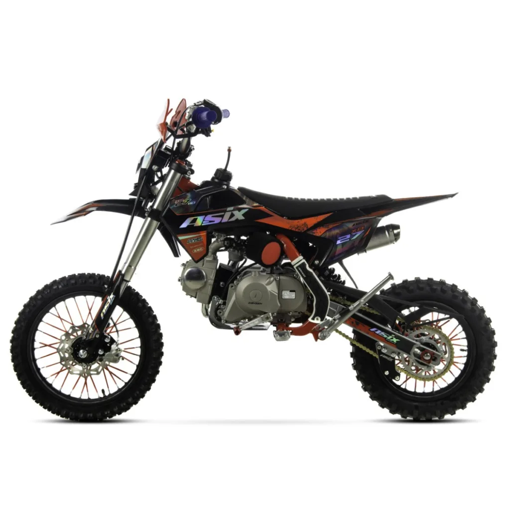 Motocicleta cross copii,Asix XB27 110cc,14/12,far,pornire electromotor,automat,negru-violet [4]