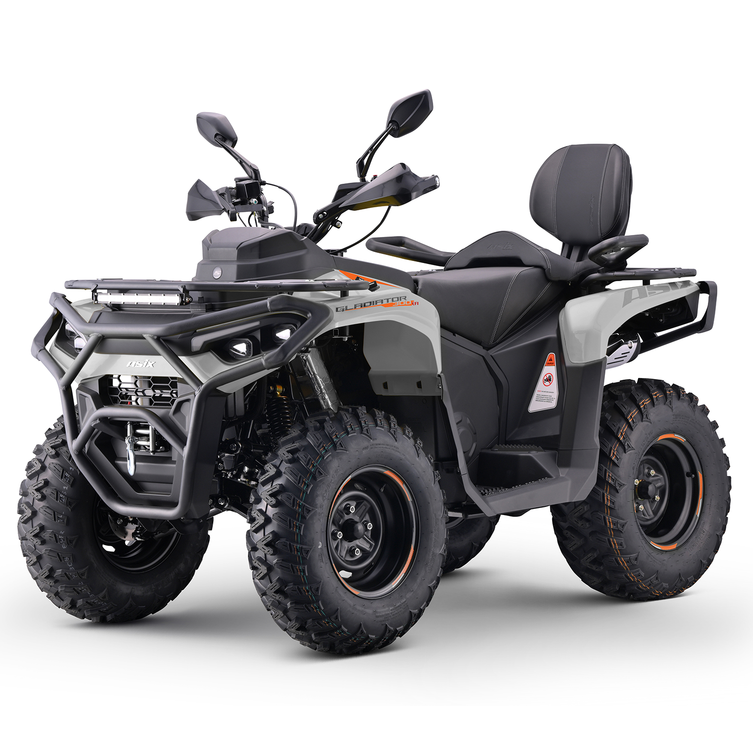 Motociclete & ATV - ATV Asix Gladiator 300cc, roti 12 inch, culoare gri/portocaliu, neinregistrabil
