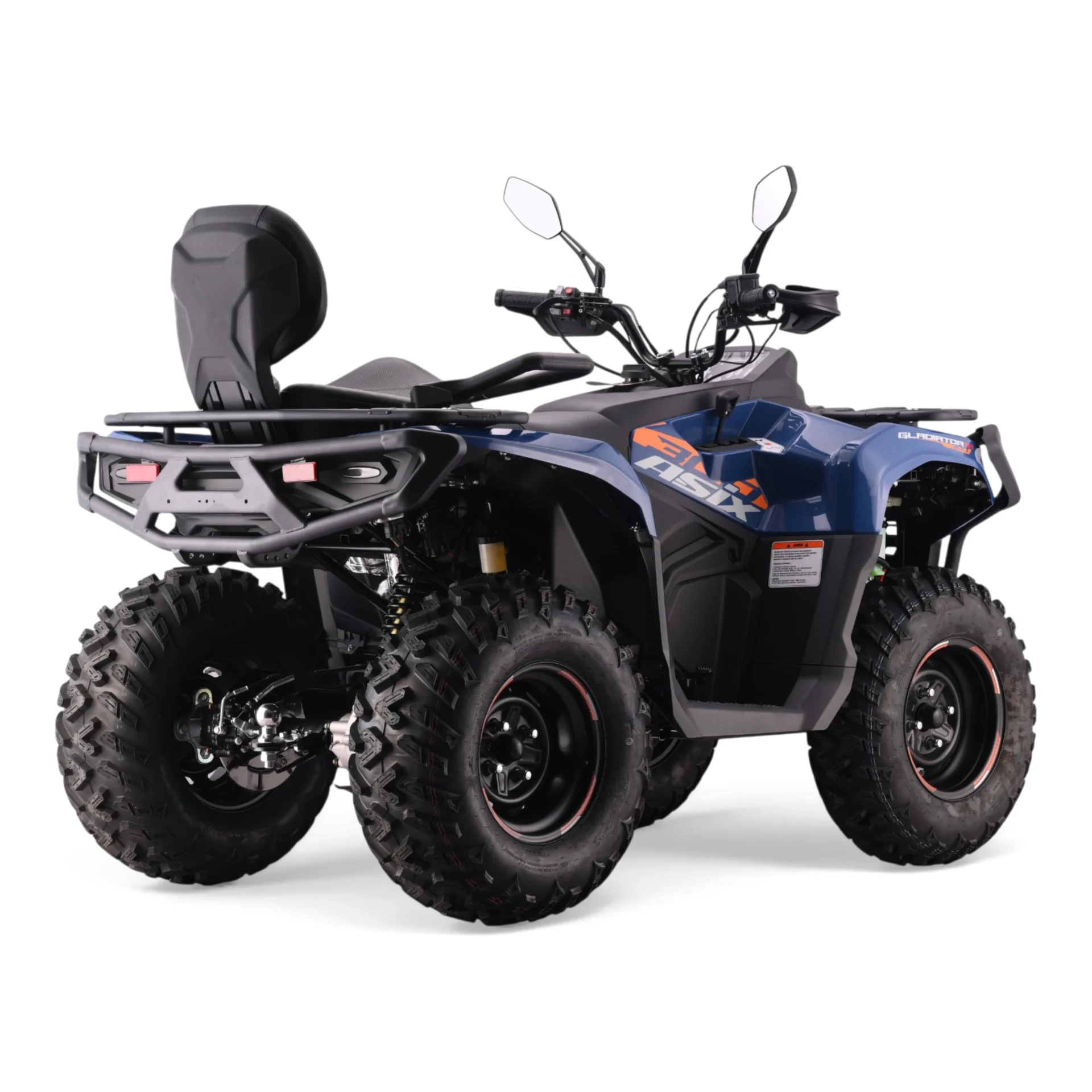 ATV Asix Gladiator 300cc, T3B,roti 12inch, 2+1 Viteze, albastru/portocaliu [2]
