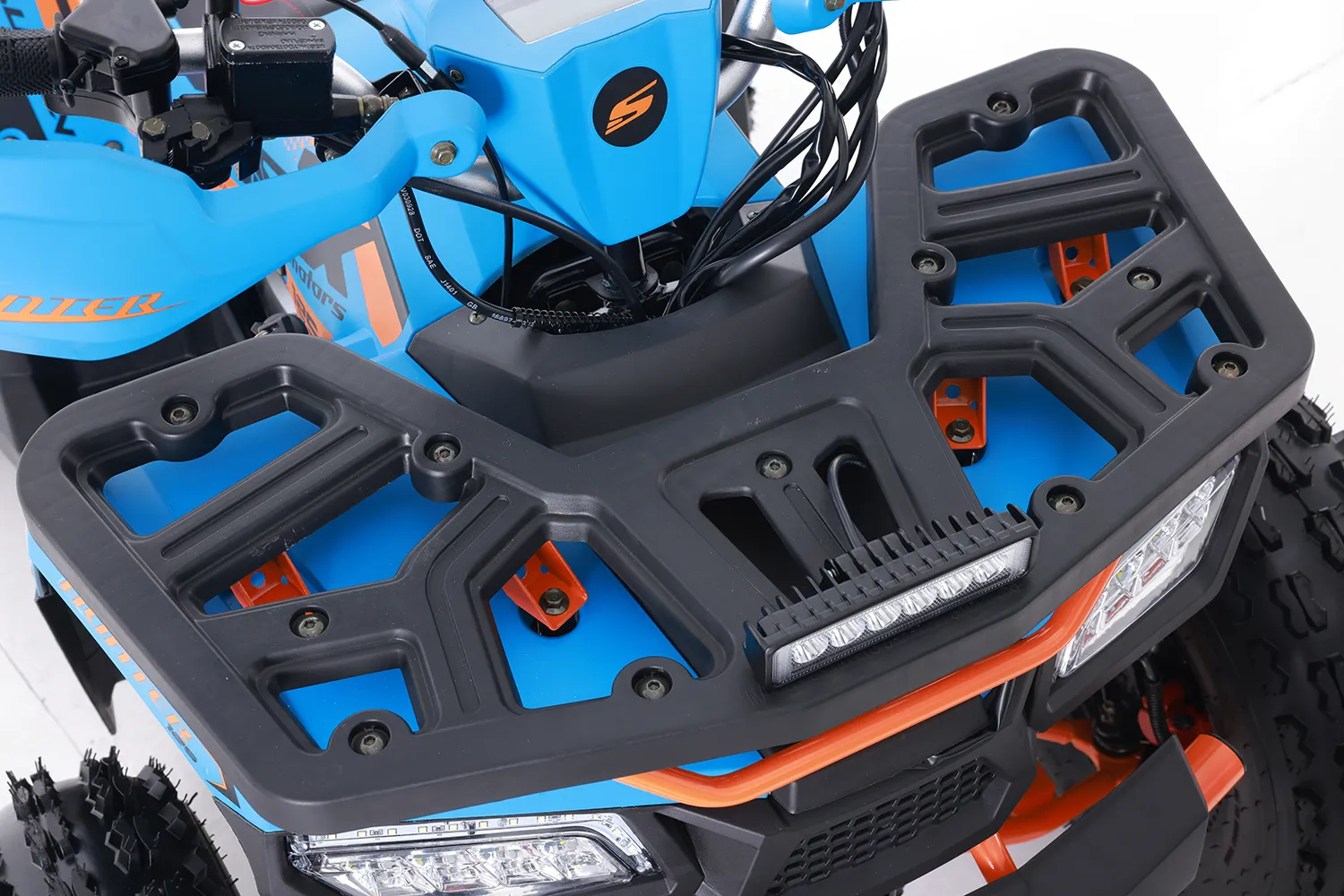 Atv Asix Hunter 125cc, roti 8 inch, 1+1 viteze, culoare albastru/portocaliu [15]