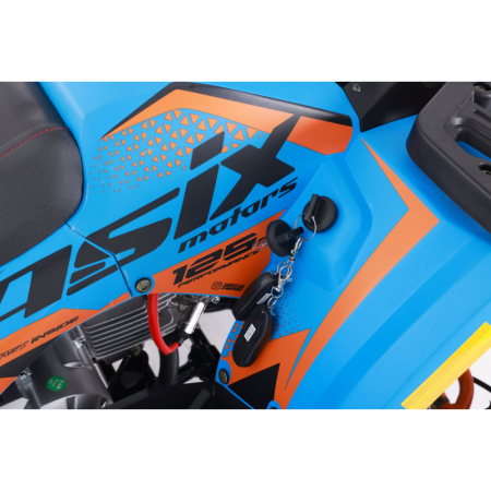 Atv Asix Hunter 125cc, roti 8 inch, 1+1 viteze, culoare albastru/portocaliu [5]