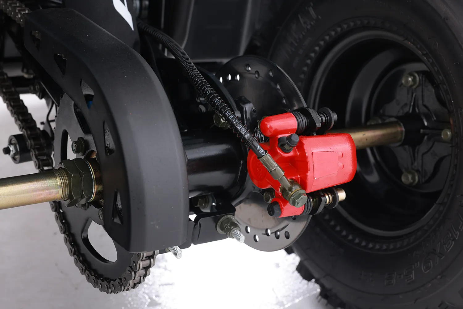 Atv Asix Hunter 125cc, roti 8 inch, 1+1 viteze, culoare rosu/nisipiu [5]