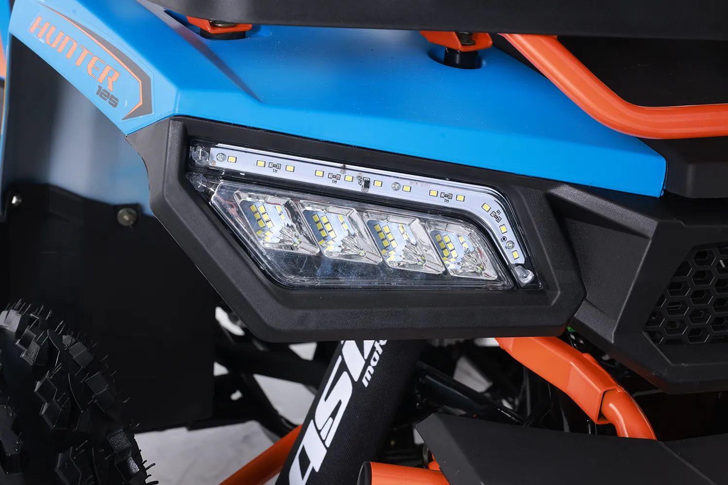 Atv Asix Hunter 125cc, roti 8 inch, 1+1 viteze, culoare rosu/nisipiu [13]