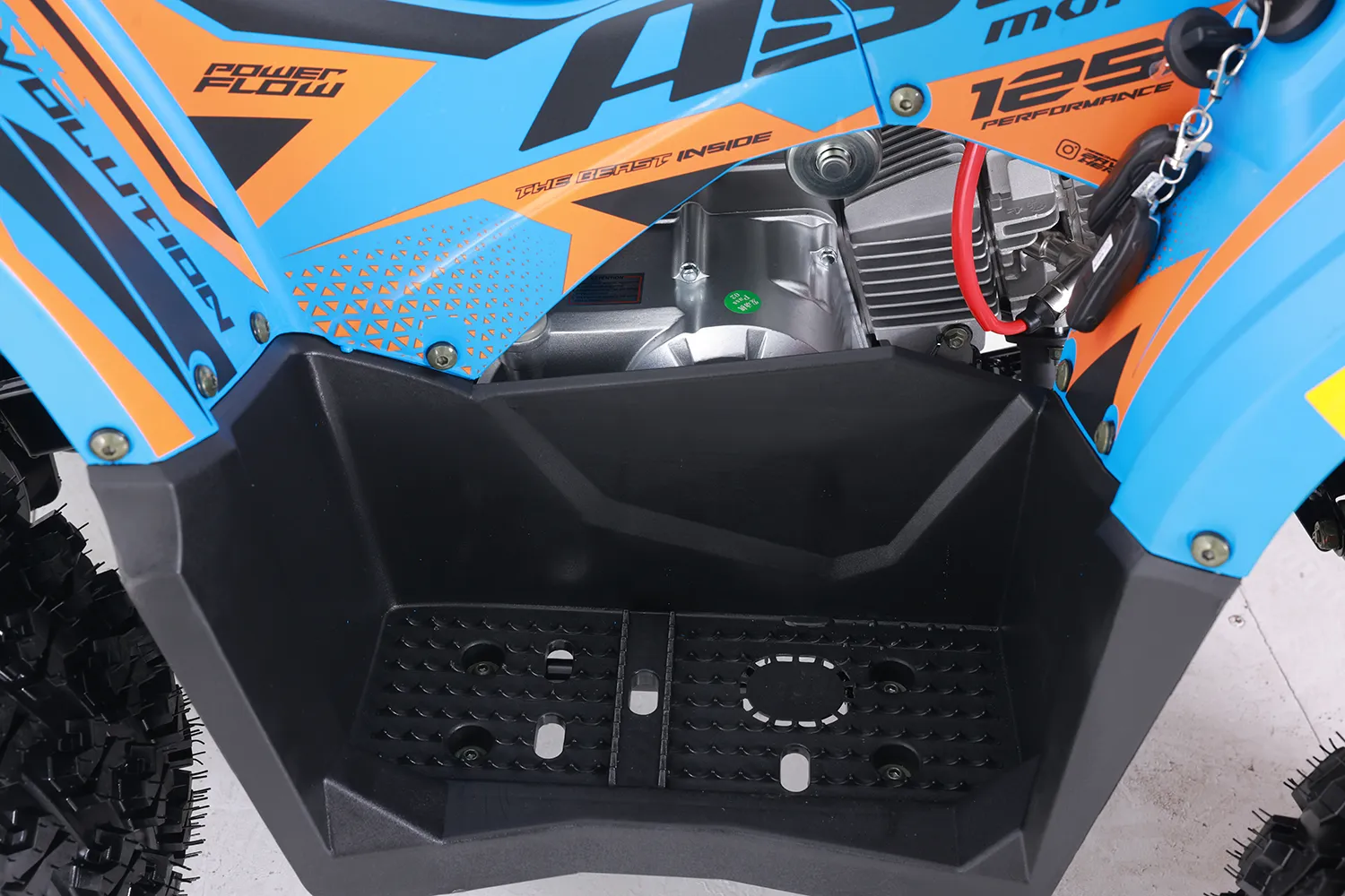 Atv Asix Hunter 125cc, roti 8 inch, 1+1 viteze, culoare rosu/nisipiu [19]