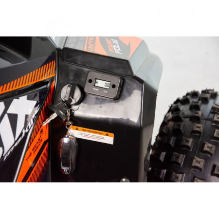 Atv copii Asix Muddy A2 110cc, roti 7 inch, 1+1 viteze, culoare negru/portocaliu [16]
