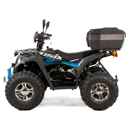 ATV Asix Magnum EEC 200cc, roti 10 inch, 1+1 viteze, cutie spate, inregistrabil T3B, culoare negru/albastru [1]