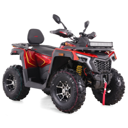 ATV Asix Tytan 200cc, roti 10 inch aluminiu, 1+1 viteze, culoare rosu/galben [5]